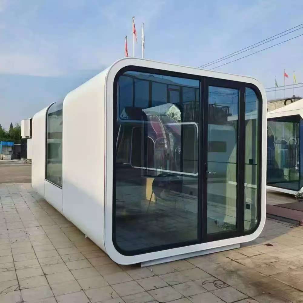 Prefab Tiny Apple Cabin Mobile Home Space Capsule Prefabricated Cabin with Kitchen and Bathroom for Hotels and Bed & Breakfasts